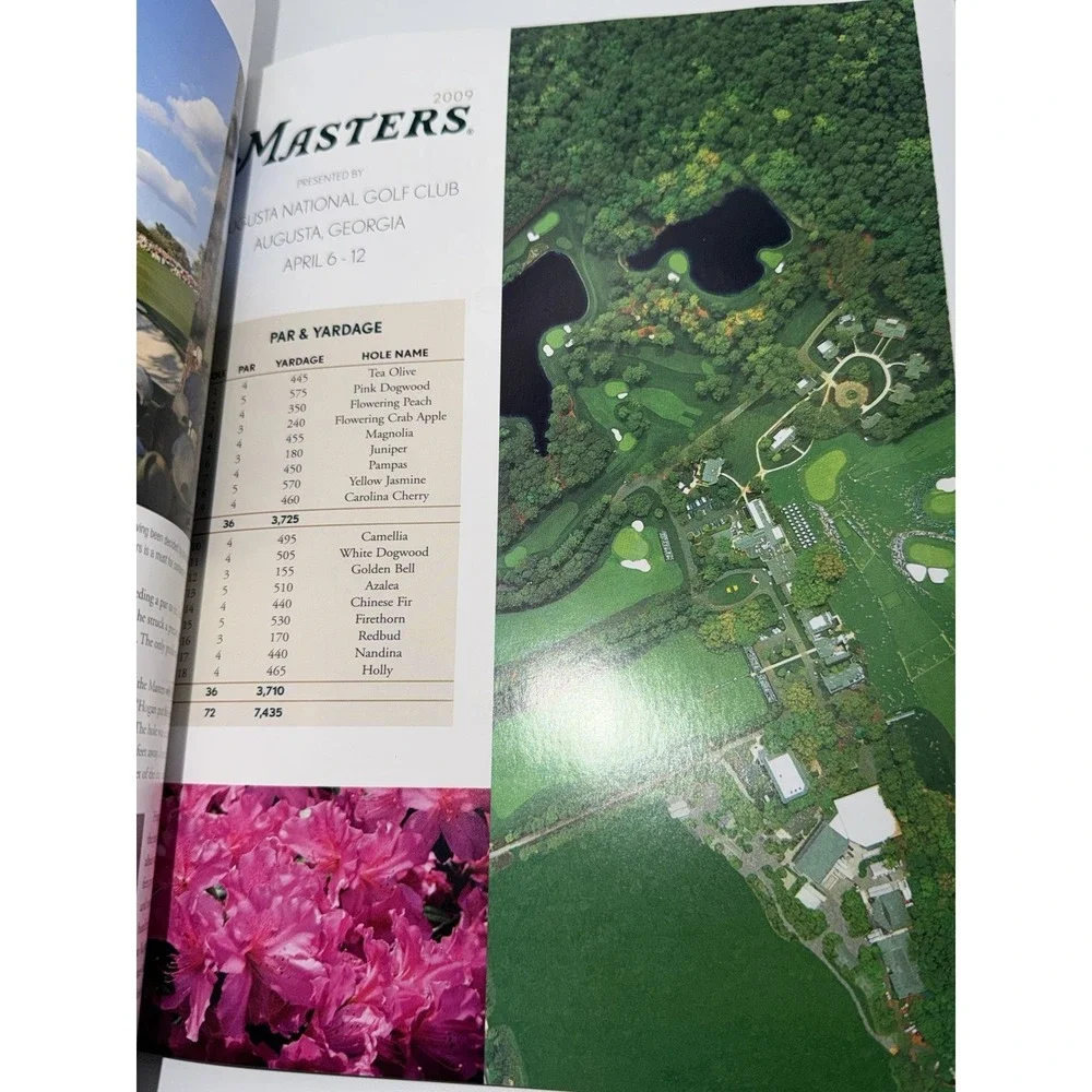 Masters 2009‎ Official Tournament Program Journal Augusta National
